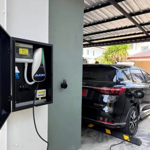 รีวิวติดตั้งที่ชาร์จรถไฟฟ้า